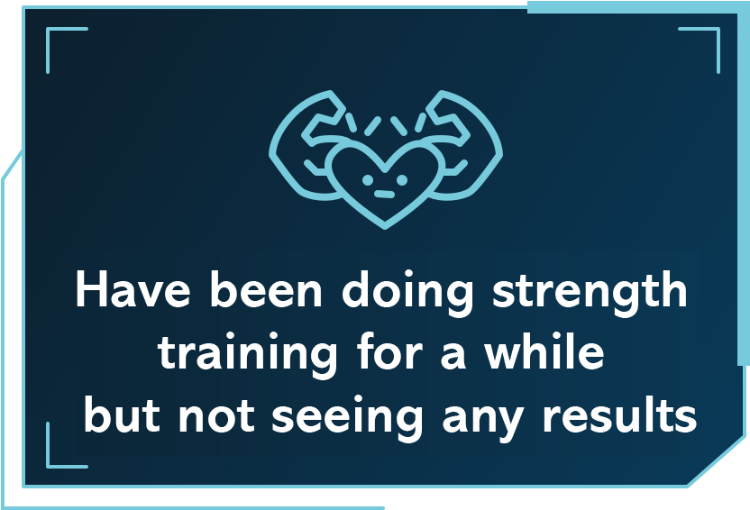 重訓了好一段時間
卻看不到成效